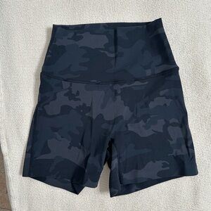 Women's LSKD High-Waisted Camo Athletic Shorts